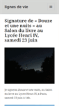 Mobile Screenshot of lignesdevie.com