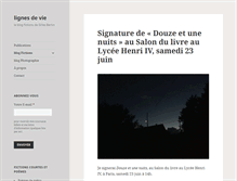 Tablet Screenshot of lignesdevie.com